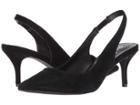 Charles By Charles David Amy Slingback Pump (black Suede) Women's Wedge Shoes
