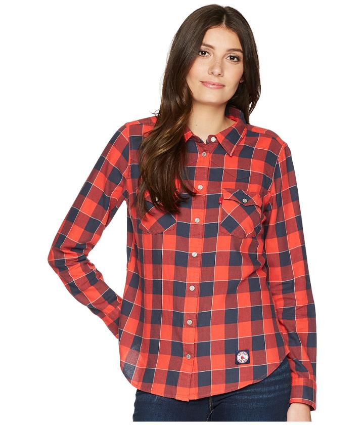 Levi's(r) Womens Red Sox Buffalo Western Shirt (red) Women's Clothing