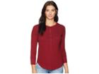 Pendleton Better Than Basic Henley (red Rock Heather) Women's Clothing