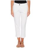 Jag Jeans Petite Petite Creston Ankle Crop In Bay Twill (white) Women's Casual Pants