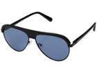 Guess Gu6937 (matte Black Front/solid Blue Lens) Fashion Sunglasses