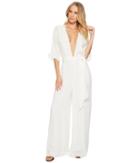The Jetset Diaries Ines Jumpsuit (ivory) Women's Jumpsuit & Rompers One Piece