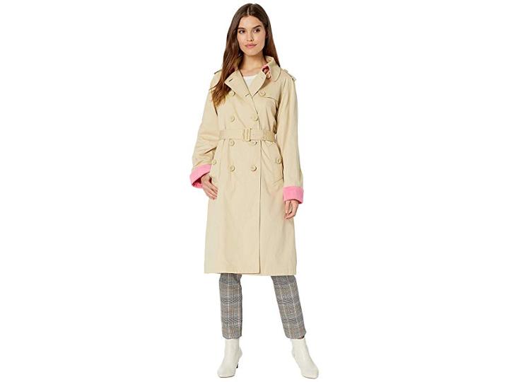 Juicy Couture Microterry Lined Trench Coat (desert Tan) Women's Clothing