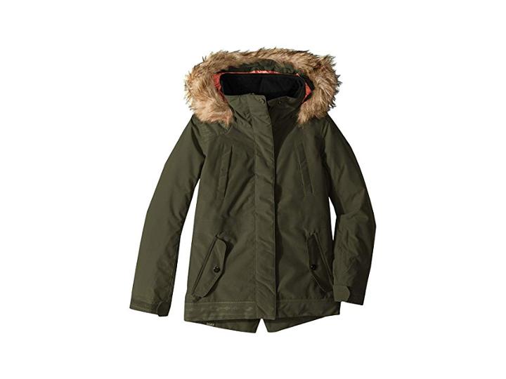 Roxy Kids Tribe Jacket (big Kids) (four Leaf Clover) Girl's Coat