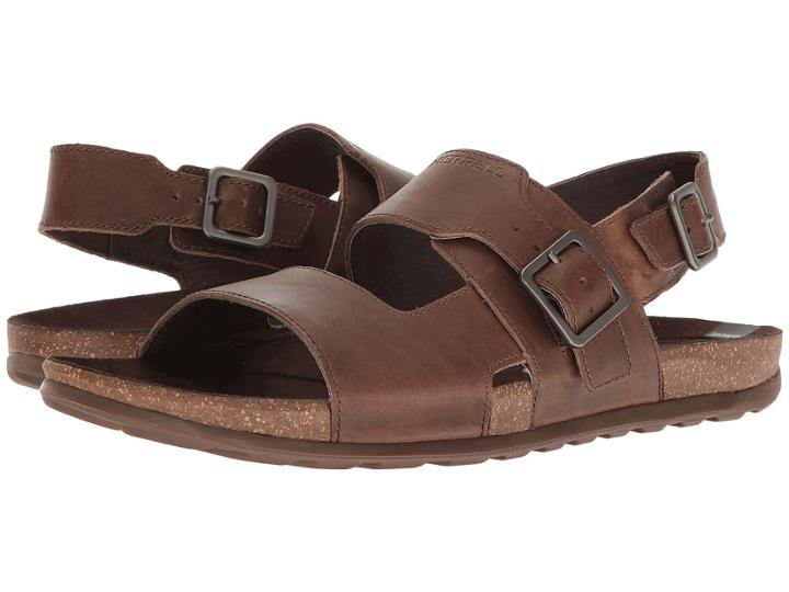 Merrell Downtown Backstrap Buckle (dark Earth) Men's Sandals