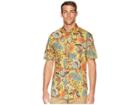 Reyn Spooner Vintage Hawaiian Floral Tailored Aloha Shirt (yellow) Men's Short Sleeve Button Up