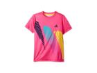 Adidas Kids Tennis Seasonal T-shirt (little Kids/big Kids) (shock Pink) Boy's T Shirt