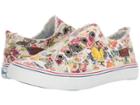 Blowfish Play (off-white Washed Mystic Garden Stretch) Women's Lace Up Casual Shoes