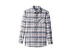Rip Curl Kids Ravin Long Sleeve Flannel Shirt (big Kids) (off-white) Boy's Clothing