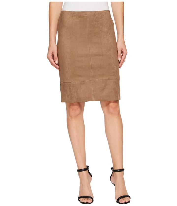 Karen Kane Faux Suede Skirt (mushroom) Women's Skirt