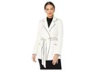 Cupcakes And Cashmere Xander Satin Wrap Jacket (ivory) Women's Coat