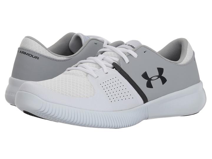 Under Armour Ua Zone 3 (white/overcast Gray/anthracite) Men's Cross Training Shoes