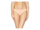 Nanette Lepore Capri Gingham Charmer Bikini Bottom (apricot) Women's Swimwear