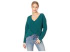Bb Dakota Cool Runnings V-neck Sweater (winter Green) Women's Sweater
