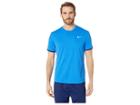 Nike Nikecourt Dri-fit Short Sleeve Tennis Top (signal Blue/blue Void/blue Void) Men's Clothing