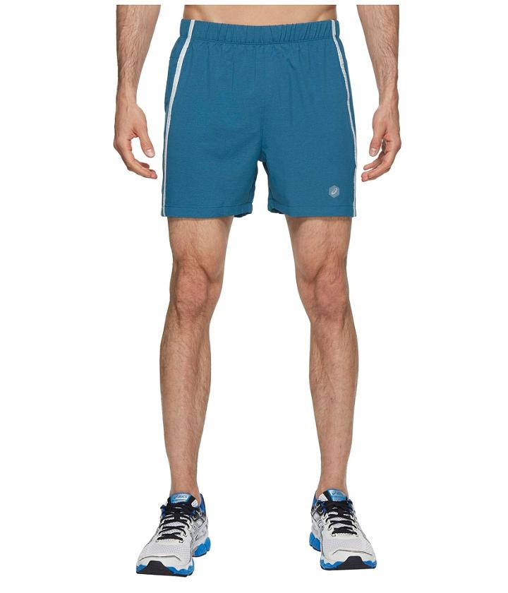 Asics Legends 5 Shorts (blue Steel Heather) Men's Shorts