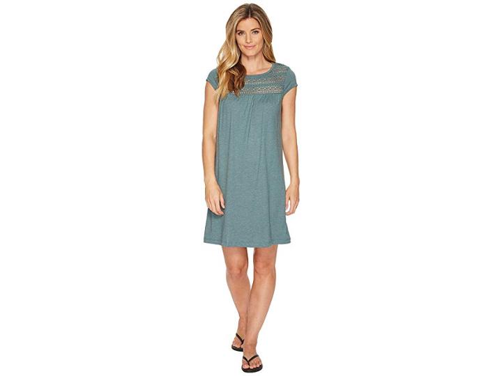 Prana Day Dream Dress (starling Green) Women's Dress