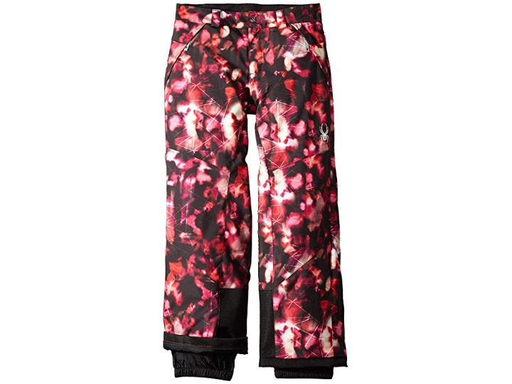 Spyder Kids Olympia Regular Pants (big Kids) (daybreaker Hibiscus/black) Girl's Outerwear