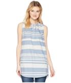 Prana Natassa Tunic (fairhope Blue Stripe) Women's Blouse