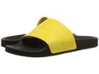 Adidas By Raf Simons Adilette Checkerboard (core Black/core Black/super Lemon) Men's Shoes