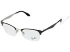 Ray-ban 0rx6360 49mm (shiny Black/silver) Fashion Sunglasses