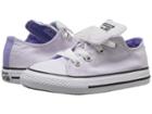 Converse Kids Chuck Taylor All Star Double Tongue Palm Trees Ox (infant/toddler) (barely Grape/twilight Pulse/white) Girls Shoes