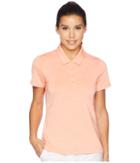 Adidas Golf Ultimate Short Sleeve Polo (chalk Coral) Women's Short Sleeve Knit