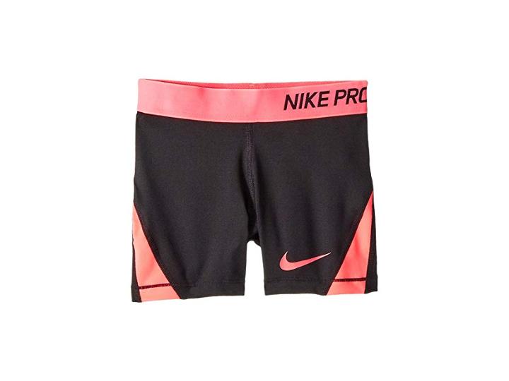 Nike Kids Pro Short (little Kids/big Kids) (black/racer Pink/racer Pink/racer Pink) Girl's Shorts