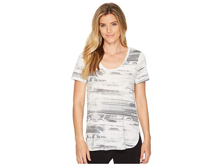 Lole Jagger Top (white Gibraltar) Women's Short Sleeve Pullover