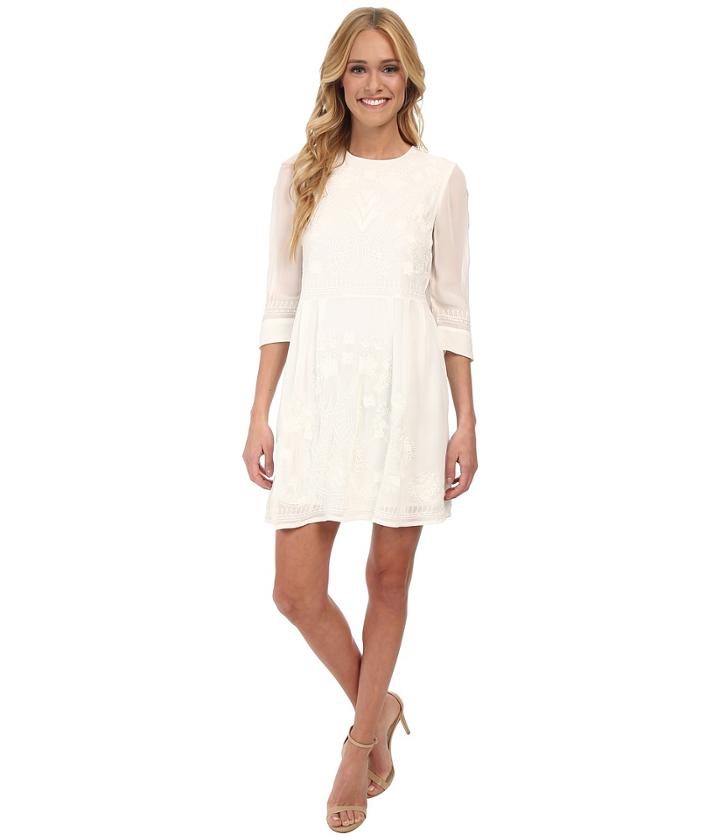 French Connection Kiko Stitch 71dex (summer White/summer White) Women's Dress