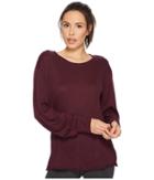 Free People Movement Pivot Point Long Sleeve (misty Plum) Women's Long Sleeve Pullover
