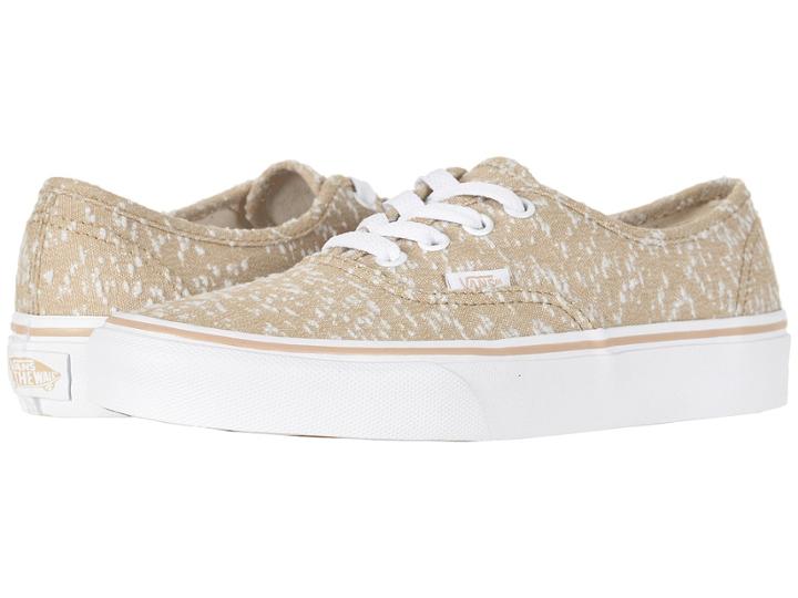 Vans Authentictm ((marled Canvas) Sesame/true White) Skate Shoes