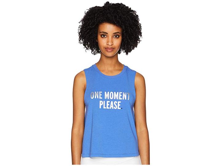Kate Spade New York Athleisure One Moment Please Tank Top (rich Lapis) Women's Sleeveless
