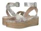 Chinese Laundry Zala Sandal (white/silver Snake) Women's Sandals