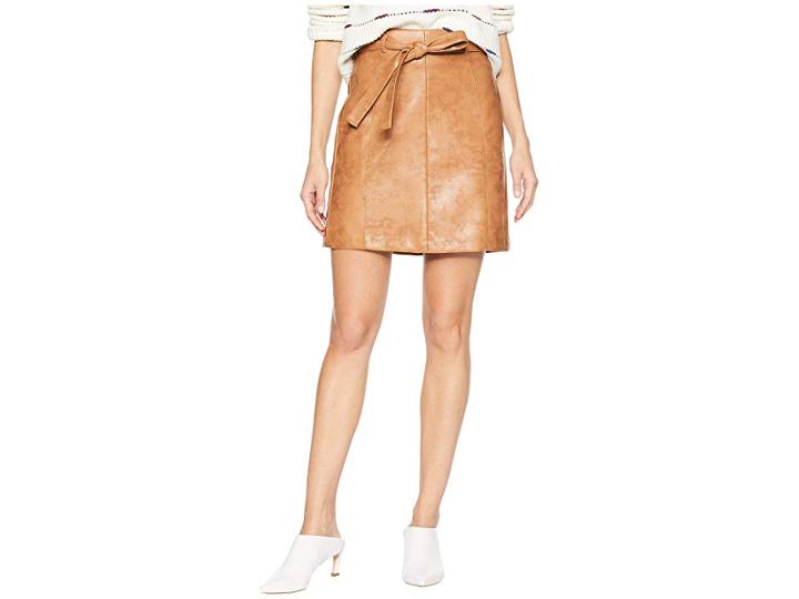 Bcbgeneration Belted Mini Pencil Skirt (cognac) Women's Skirt