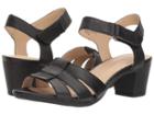 Hush Puppies Masseter Quarter Strap (black Leather) Women's Dress Sandals