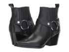 Marc Fisher Ltd Halie Bootie (black Leather) Women's Shoes