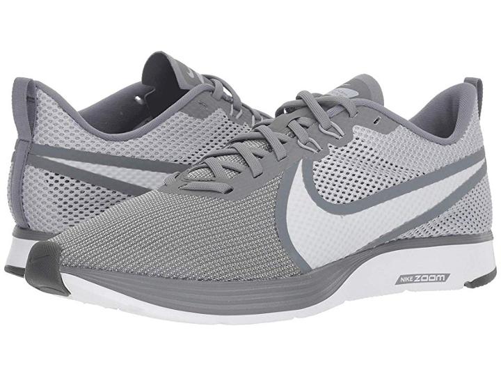 Nike Zoom Strike 2 Running Shoe (wolf Grey/white/cool Grey) Men's Running Shoes