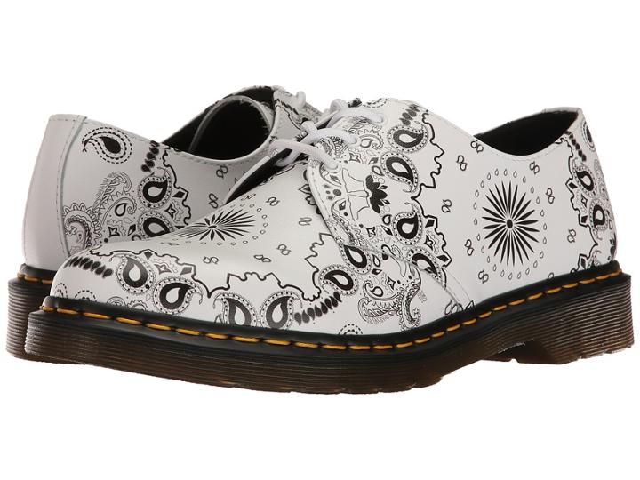 Dr. Martens 1461 (white/black Bandana Backhand) Industrial Shoes