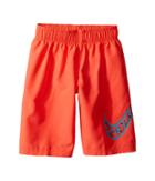 Nike Kids Core Solid Swoosh 7 Volley Short (little Kids) (bright Crimson) Boy's Swimwear