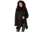 Sam Edelman 3/4 Faux Shearling Coat (black) Women's Coat