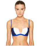 La Perla Color Power Underwire Top (navy/cobalt/white) Women's Swimwear