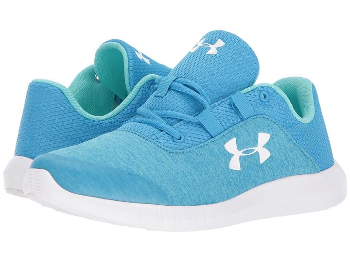 Under Armour Kids Ua Mojo (big Kid) (blue/tropical Tide/green Typhoon) Girls Shoes