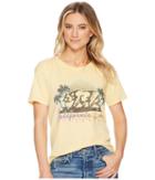 Billabong Retro Cali Bear T-shirt Top (mellow Yellow) Women's T Shirt