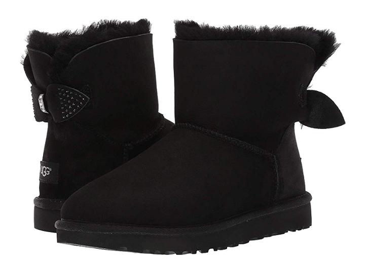 Ugg Sparkle Bow Mini (black) Women's Boots