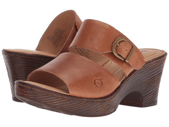 Born Carrabelle (brown Full Grain Leather) Women's  Shoes