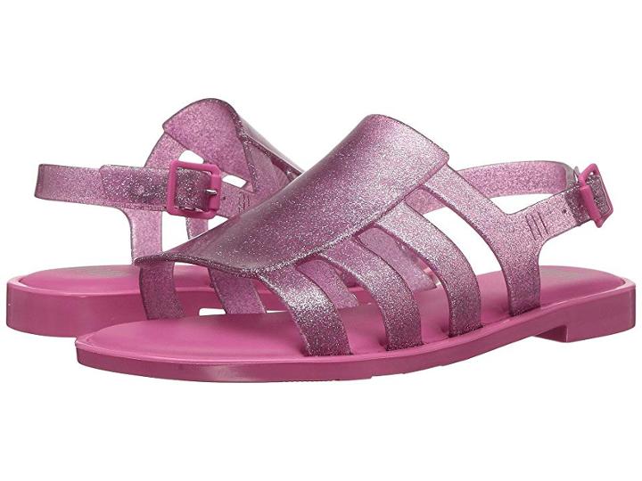 Mini Melissa Mel Boemia (little Kid/big Kid) (glossy Pink) Girl's Shoes