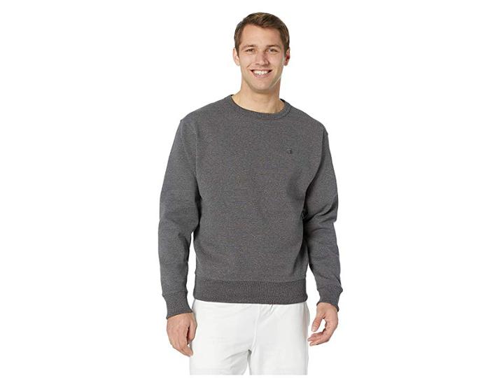 Champion Powerblend Crew (granite Heather) Men's Clothing