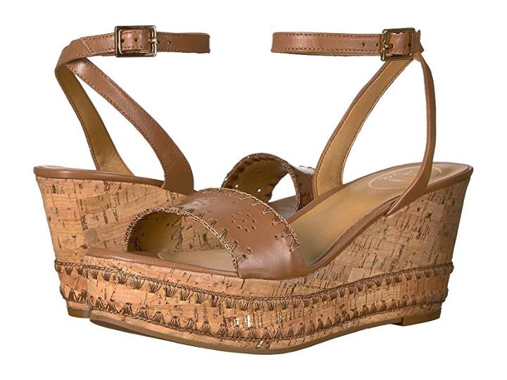 Jack Rogers Lennon (cognac) Women's Wedge Shoes