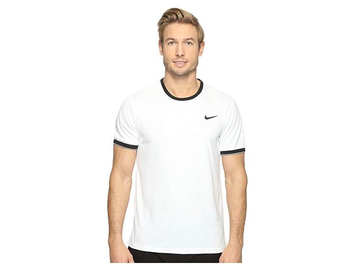 Nike Court Dry Team Crew (white/black/cool Grey/black) Men's Clothing
